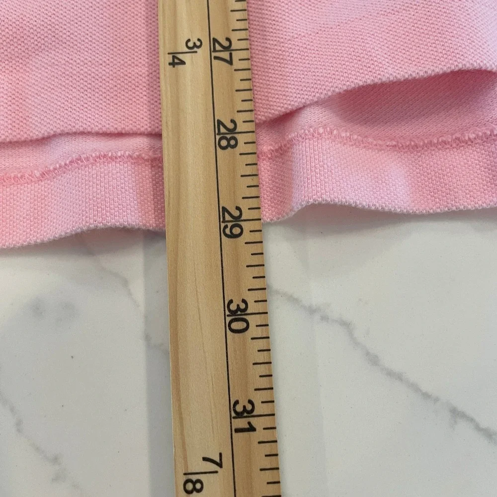 Polo Ralph Lauren Mens Pink Short Sleeve Cotton Pique Polo Shirt Size M